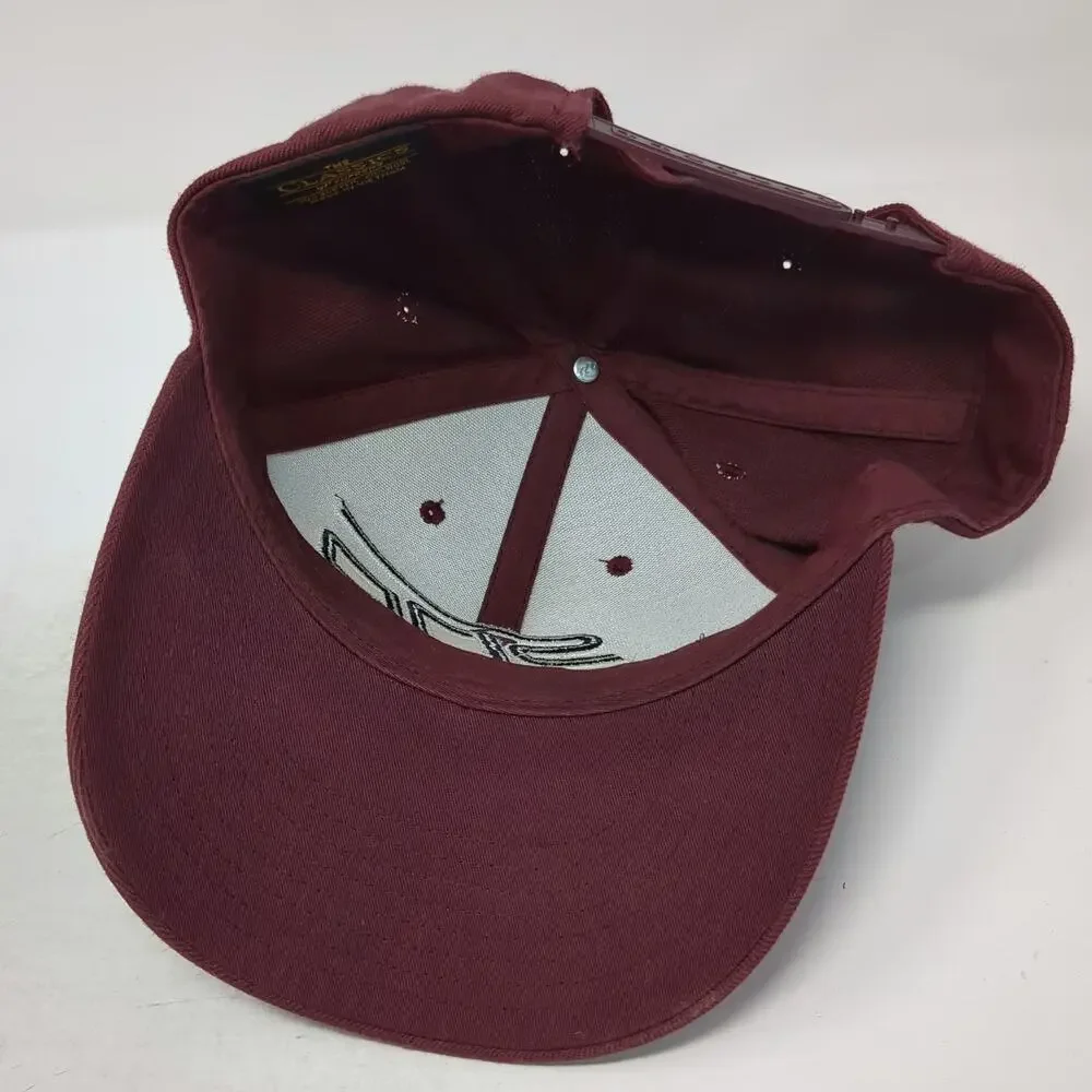 Yupoong Snapback Hat Red One Size SDP LLC Structured Wool Blend Baseball Cap
